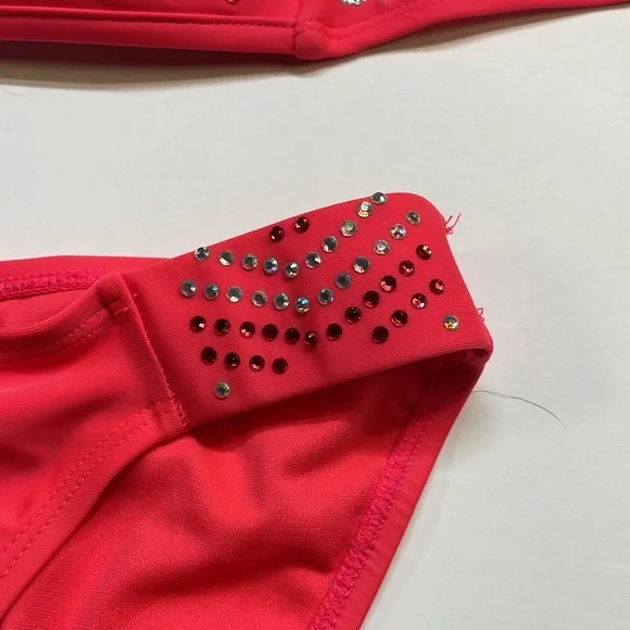 Miss Me womens Bikini 2 piece Rhinestones 2 piece swim suit Sz S/M - Picture 8 of 13